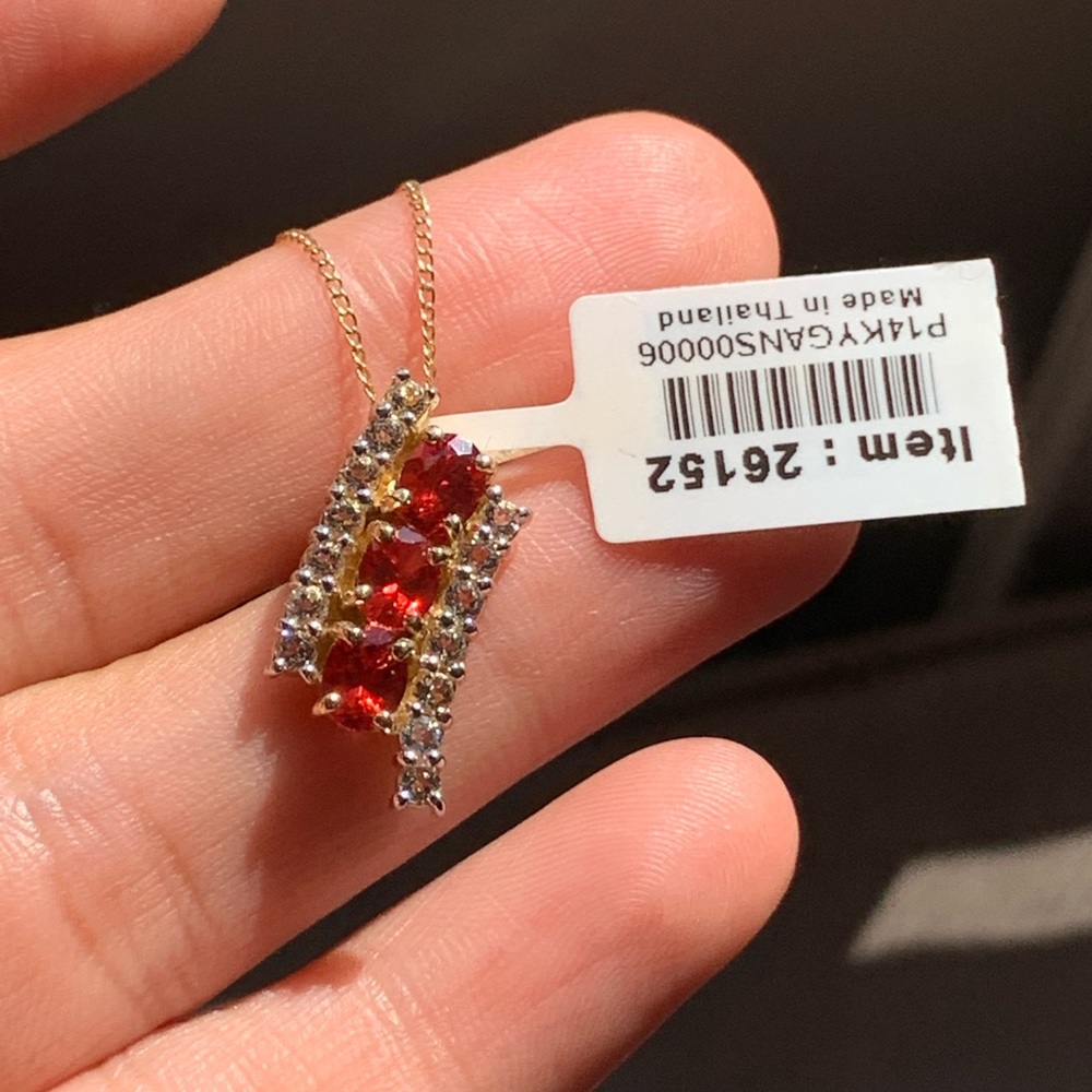14k Andesine gemstone necklace - Picture 5 of 11